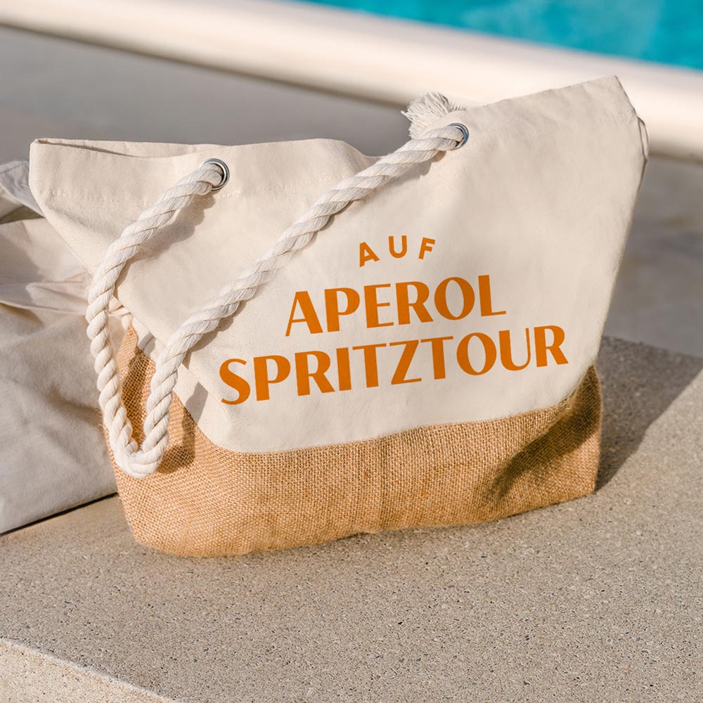 Personalisierbare Strandtasche mit Text, Geburtstagsgeschenk, Geschenk für Mama